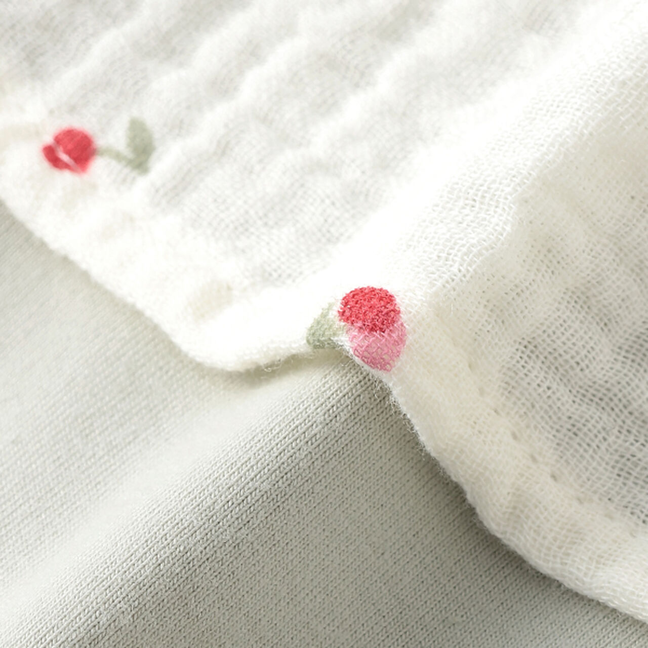 [Link] Double Gauze Cut Pajamas,Pearl white, large image number 16