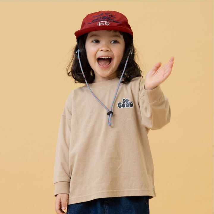 Embroidered Color Cap with String,, medium