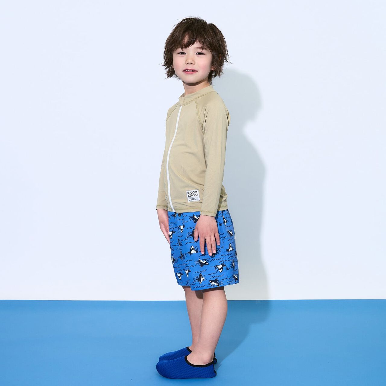[SWIM] [UV] Full-Zip Mesh Rash Guard [Kids' Clothing] [Boys & Girls],Milky white, large image number 17