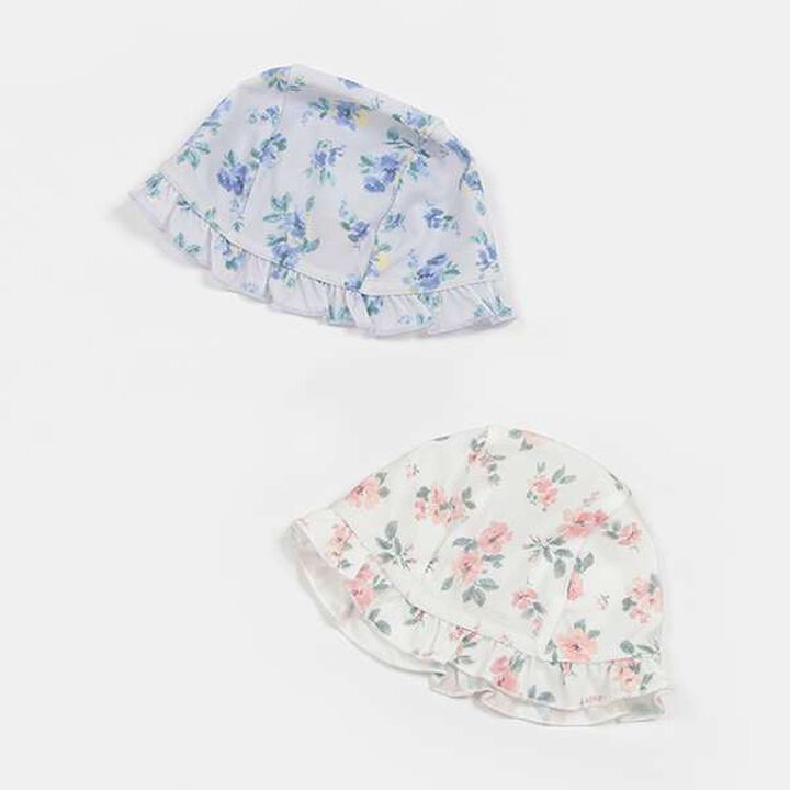 Floral Swim Cap,Off white, medium image number 4