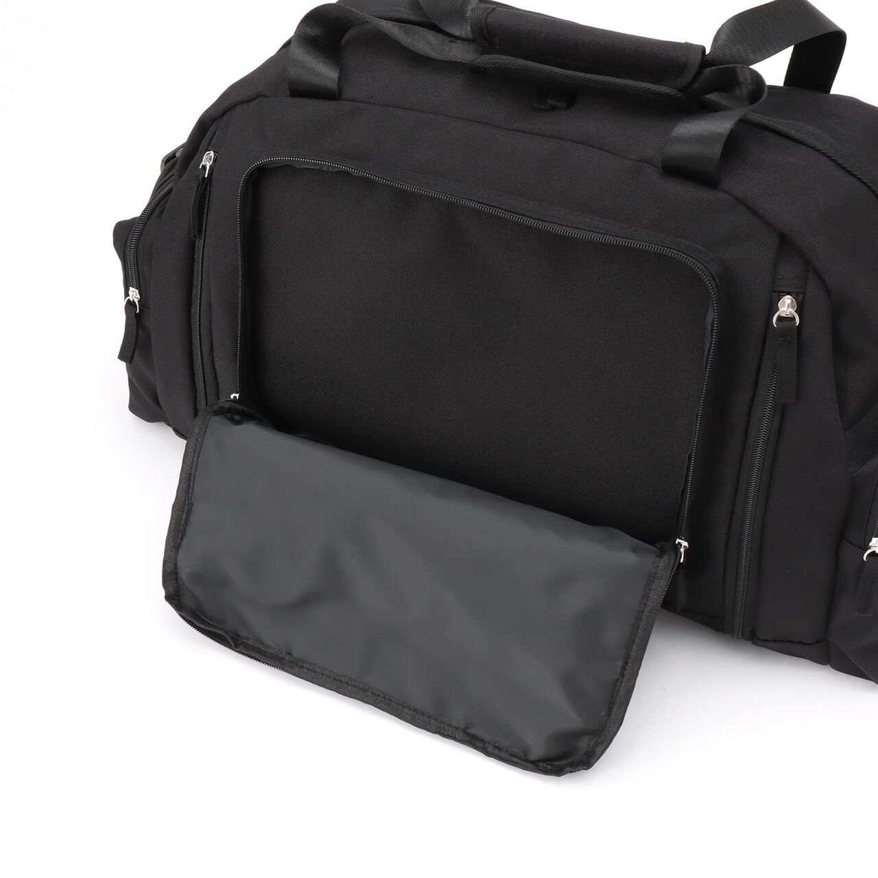 [LTXC] [43-50L Capacity] Water-Repellent Expandable Boston Bag,Black, large image number 12
