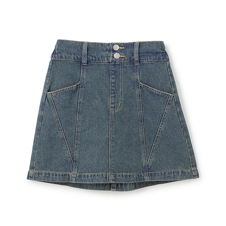 [GOOD PRICE] Stylish Color-Block Skirt,Navy, medium image number 4