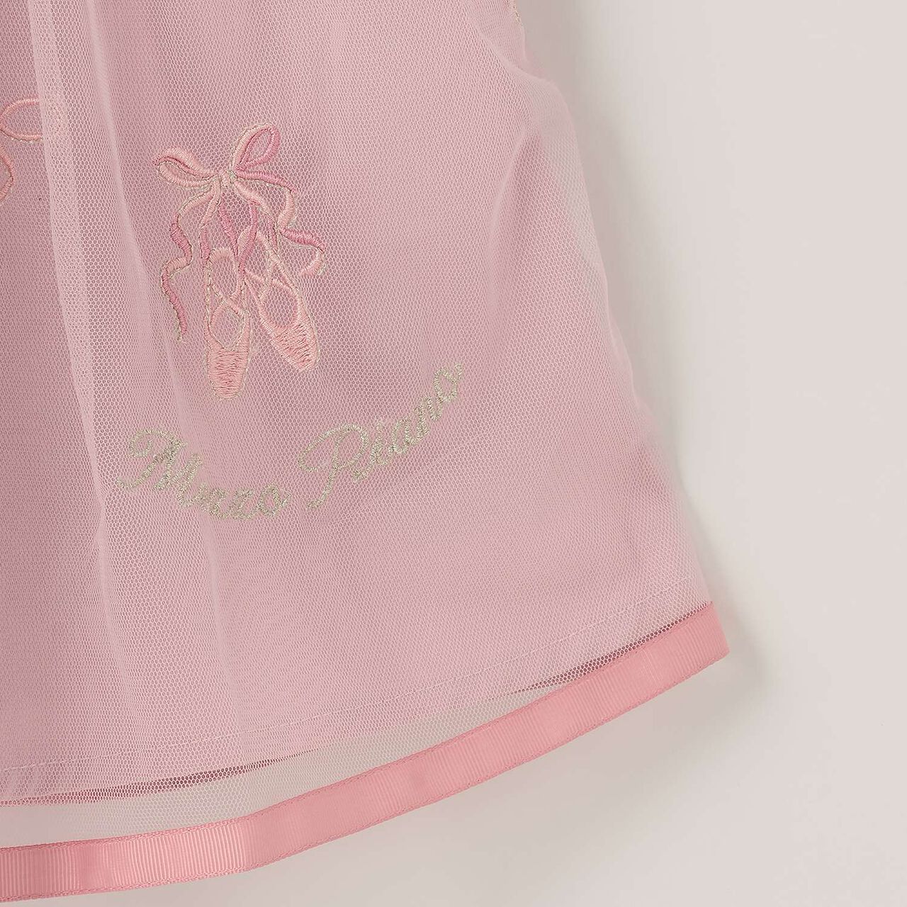 Ballet Embroidered Camisole Dress & Short-Sleeve T-Shirt Set,Pink, large image number 10