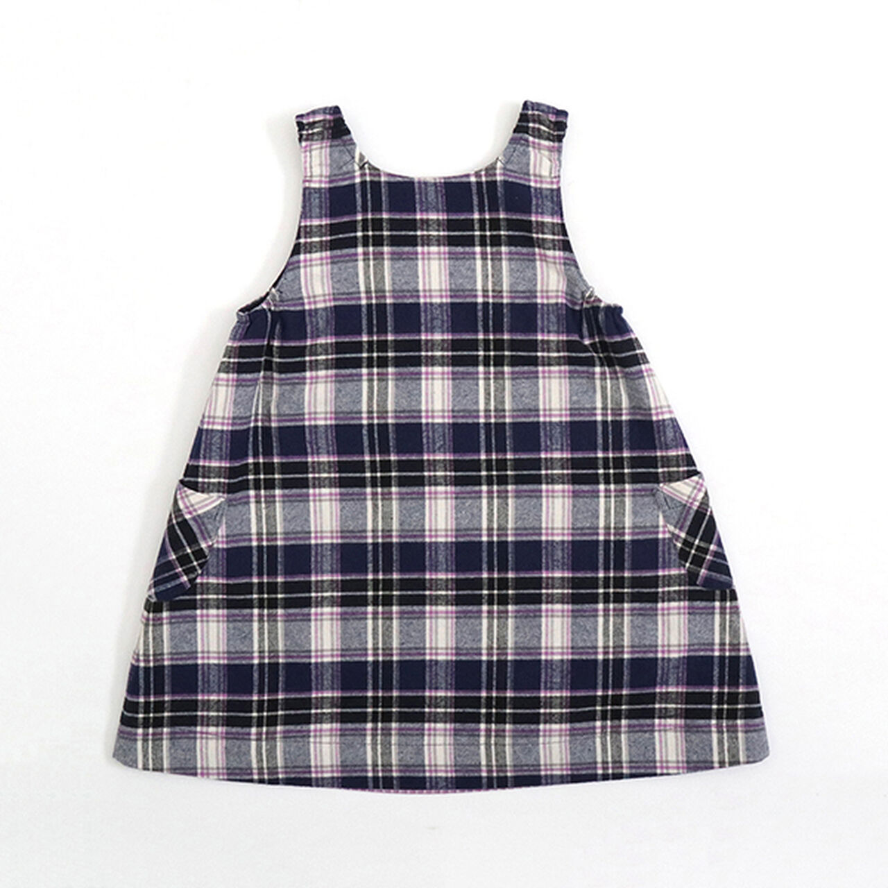 KP Check Reversible Jumper Skirt (0 to 0),Navy, large image number 1