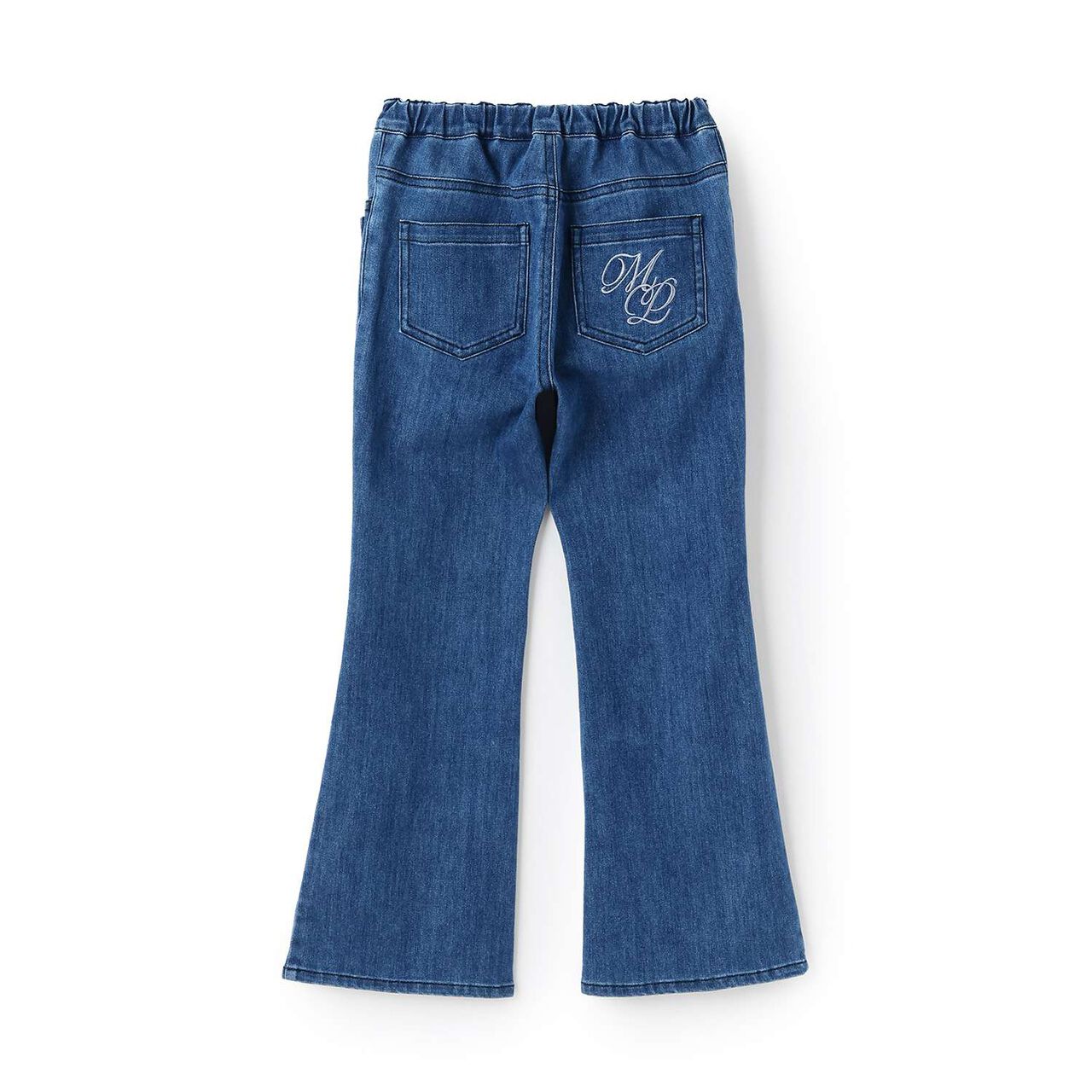 Style Up Flare Denim Long Pants,Blue, large image number 1