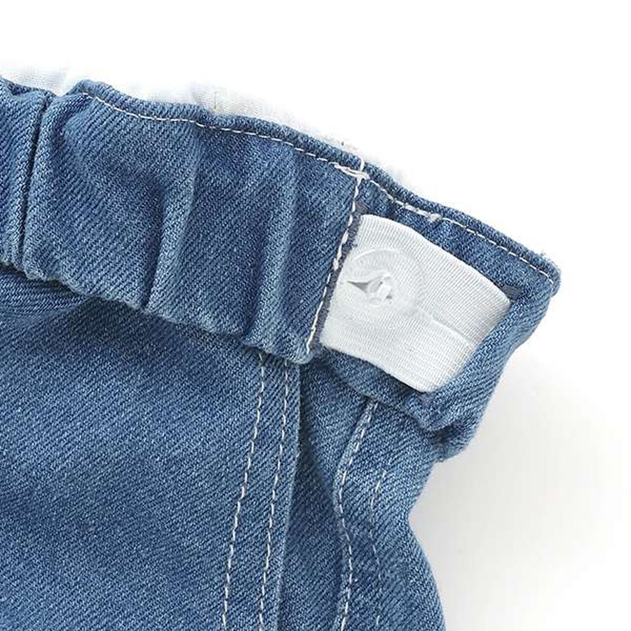 [SKIT0LY] Cool Sensation Denim Easy Half Pants,Light blue, large image number 3