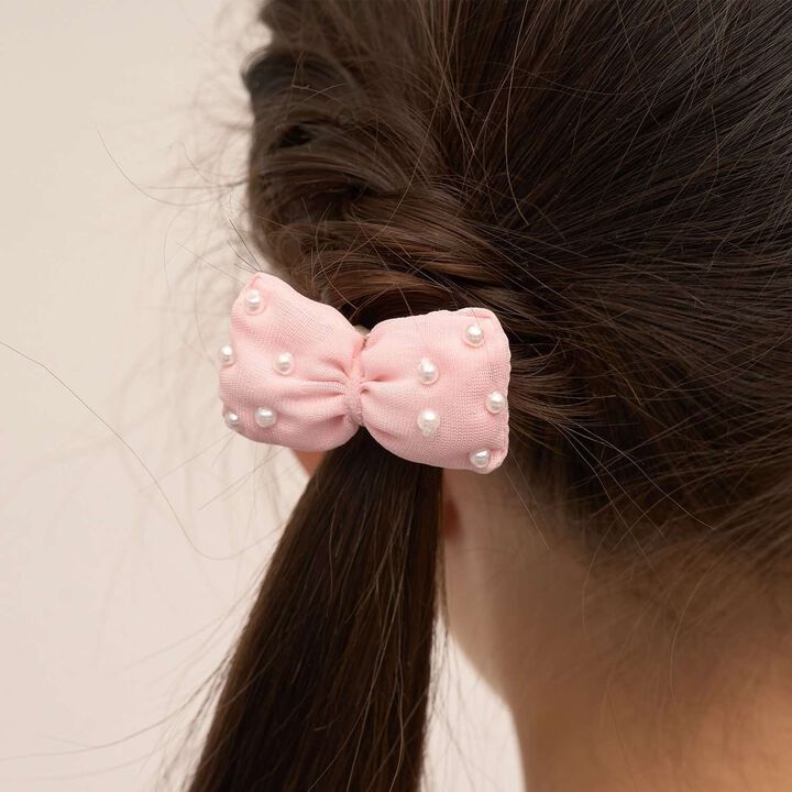 Puffy Ribbon Hair Ties (Set of 2),Sax blue, medium image number 8