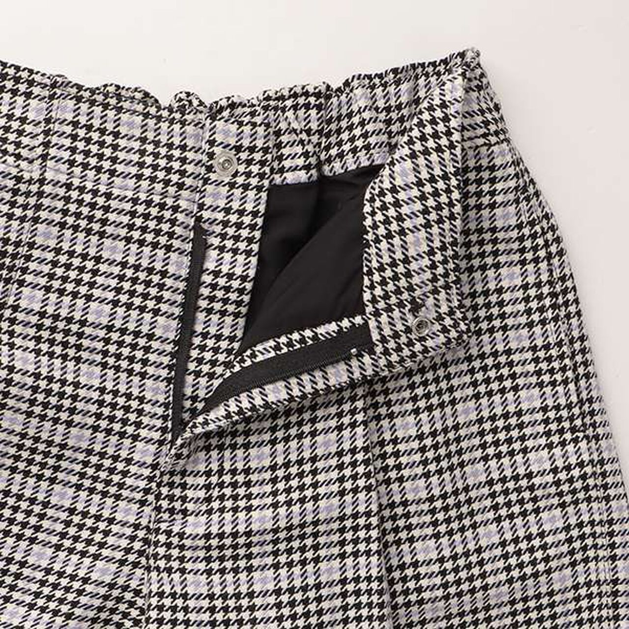 Houndstooth Shorts,Black, large image number 5