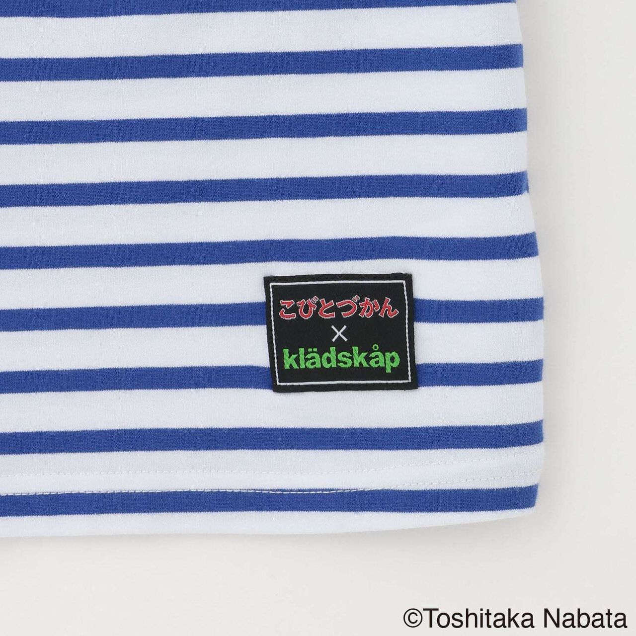 [Kobito Zukan] Stripe Pattern Short-Sleeve T-Shirt,Navy, large image number 5