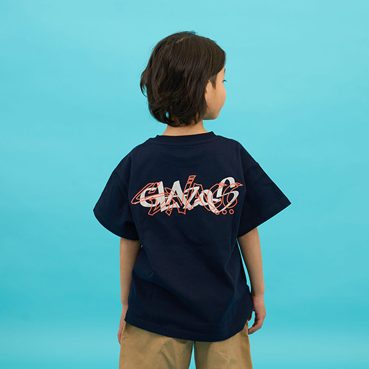 [SKIT0LY] Heavyweight Jersey Graffiti Printed T-Shirt,Navy, large image number 0