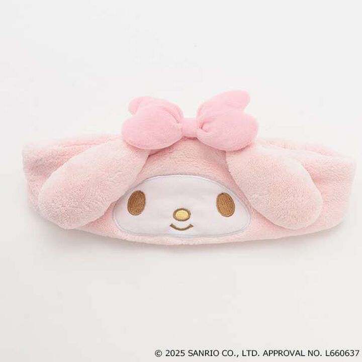 [My Melody & Kuromi] Plush Headband,Gray, medium image number 3