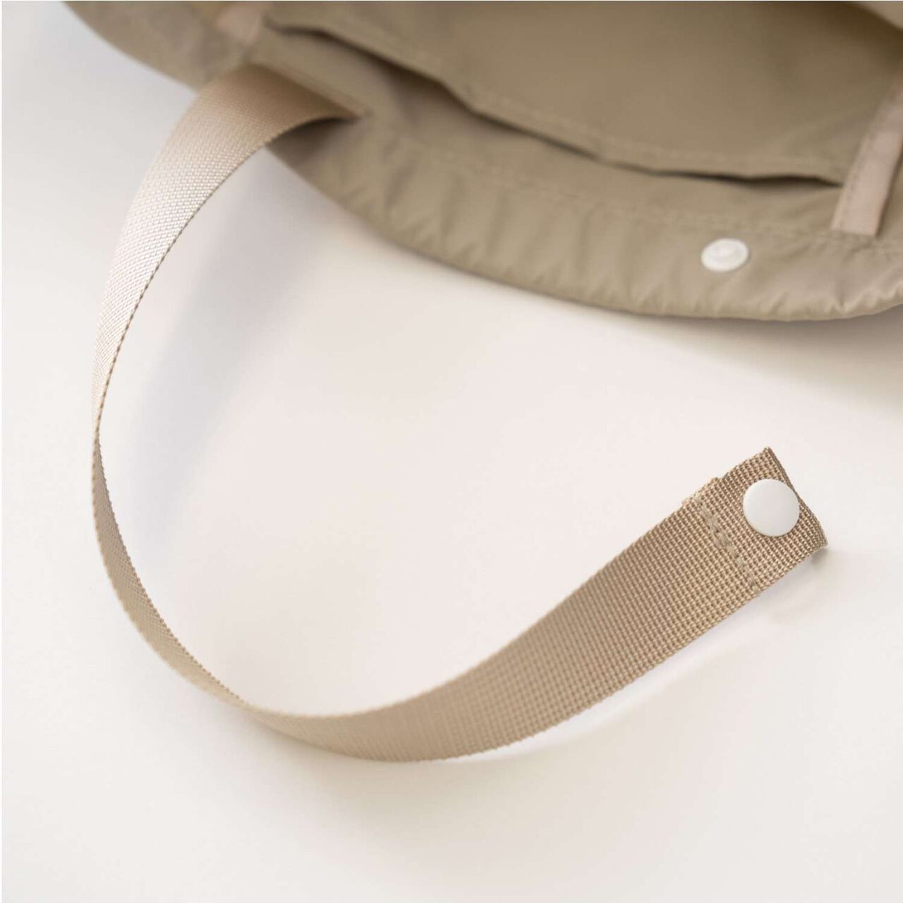 Water-Repellent Bi-Color Knapsack with Handle,Beige, large image number 8