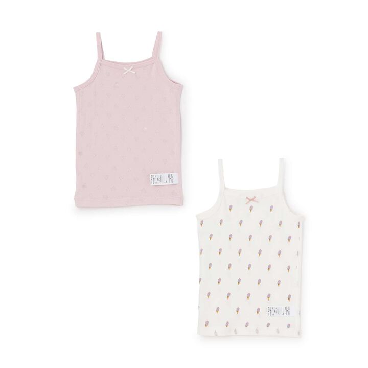 [Weak Acidity] Girls' Camisole Undergarments 2-Pack,Pink, medium image number 0