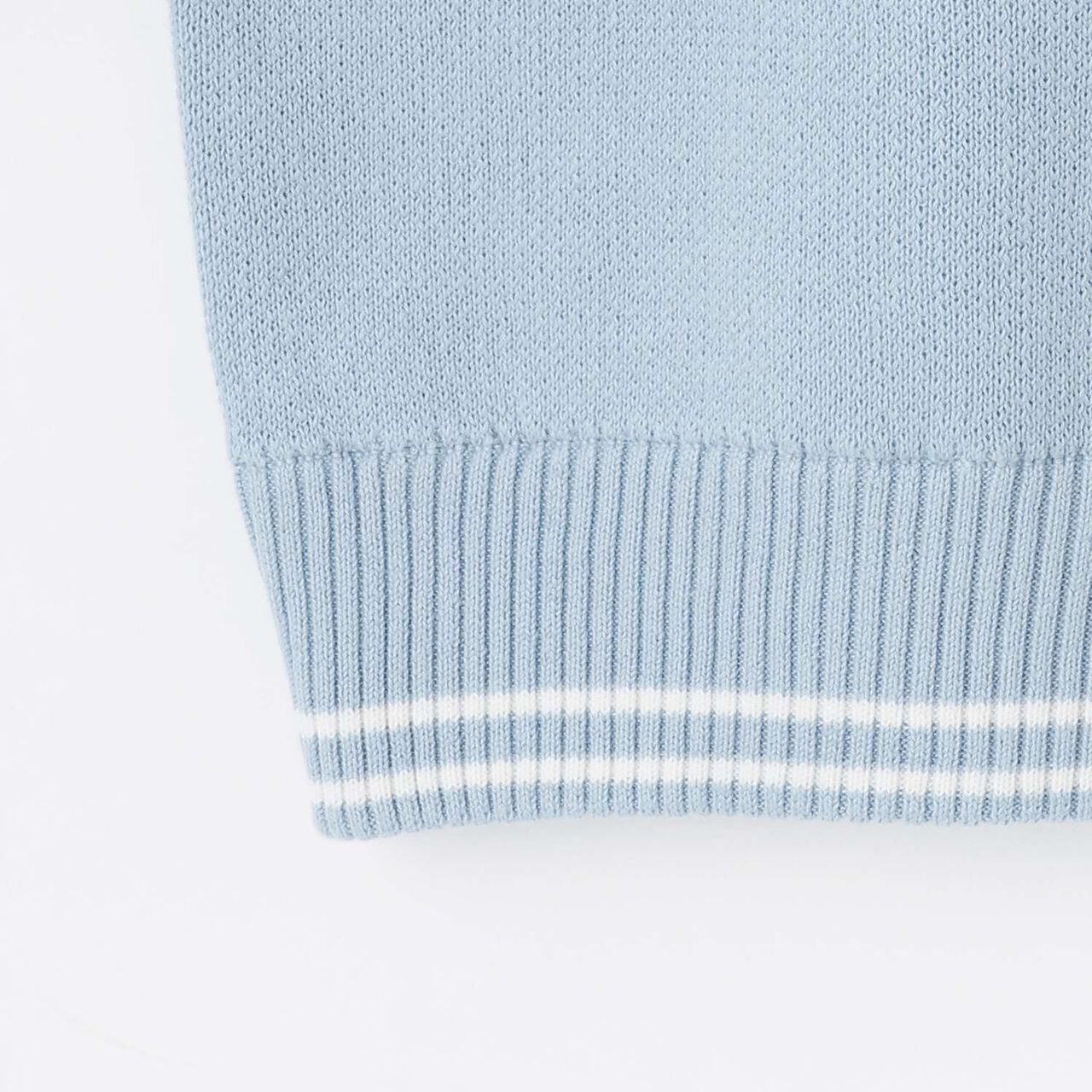 Logo Jacquard Embroidery Knitwear,Light blue, large image number 5