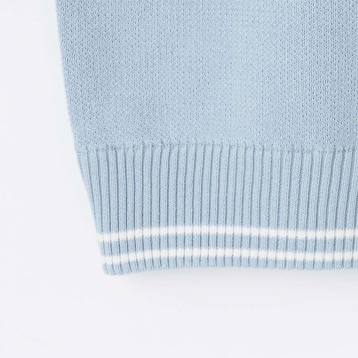 Logo Jacquard Embroidery Knitwear,Light blue, medium image number 5
