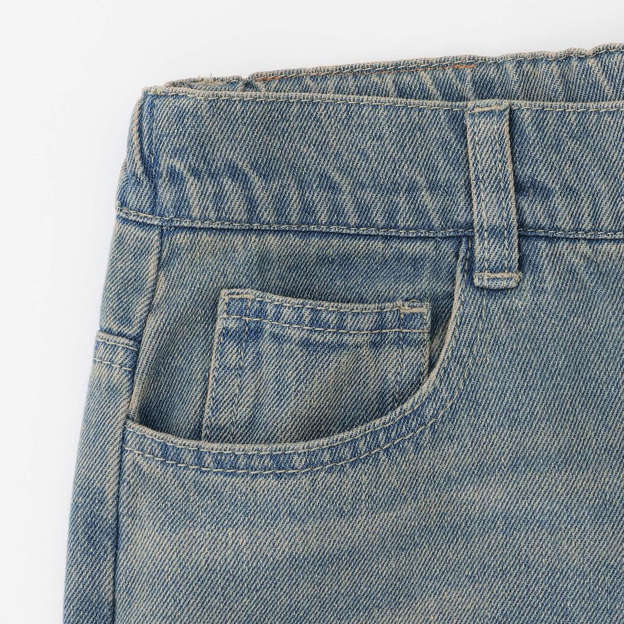 [LTXC] Distressed Denim Wide Pants,Sax blue, large image number 18