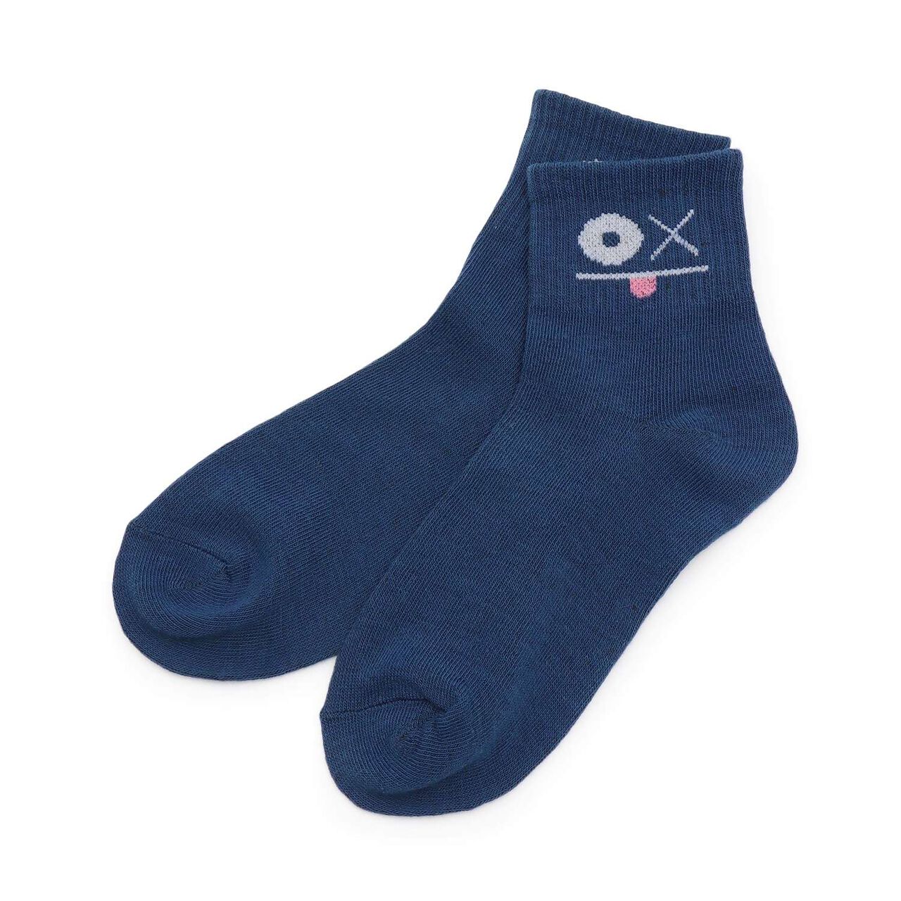 Funny Face Crew Socks,Yellow, large image number 5