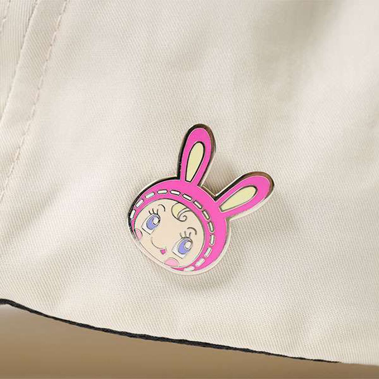 Berie-chan Cap (with Pin Badge),Black, large image number 16