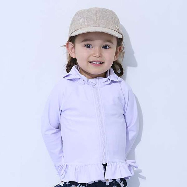 [SWIM] Frill Rash Guard,Lavender, medium image number 1