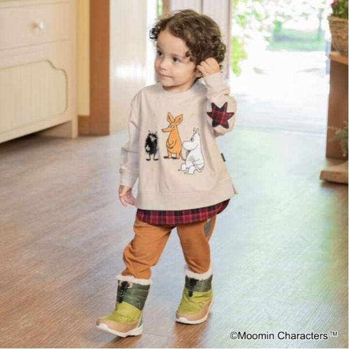 [MOOMIN] Moomin House Long-Length Leggings,Charcoal gray, medium image number 6