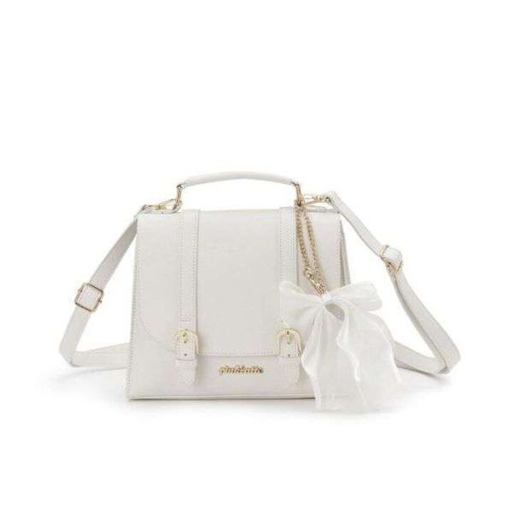 Girly Satchel,White, medium image number 7