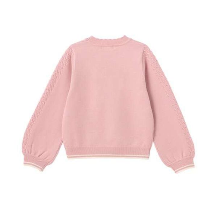 Teddy Bear Knit Pullover,Black, medium image number 1