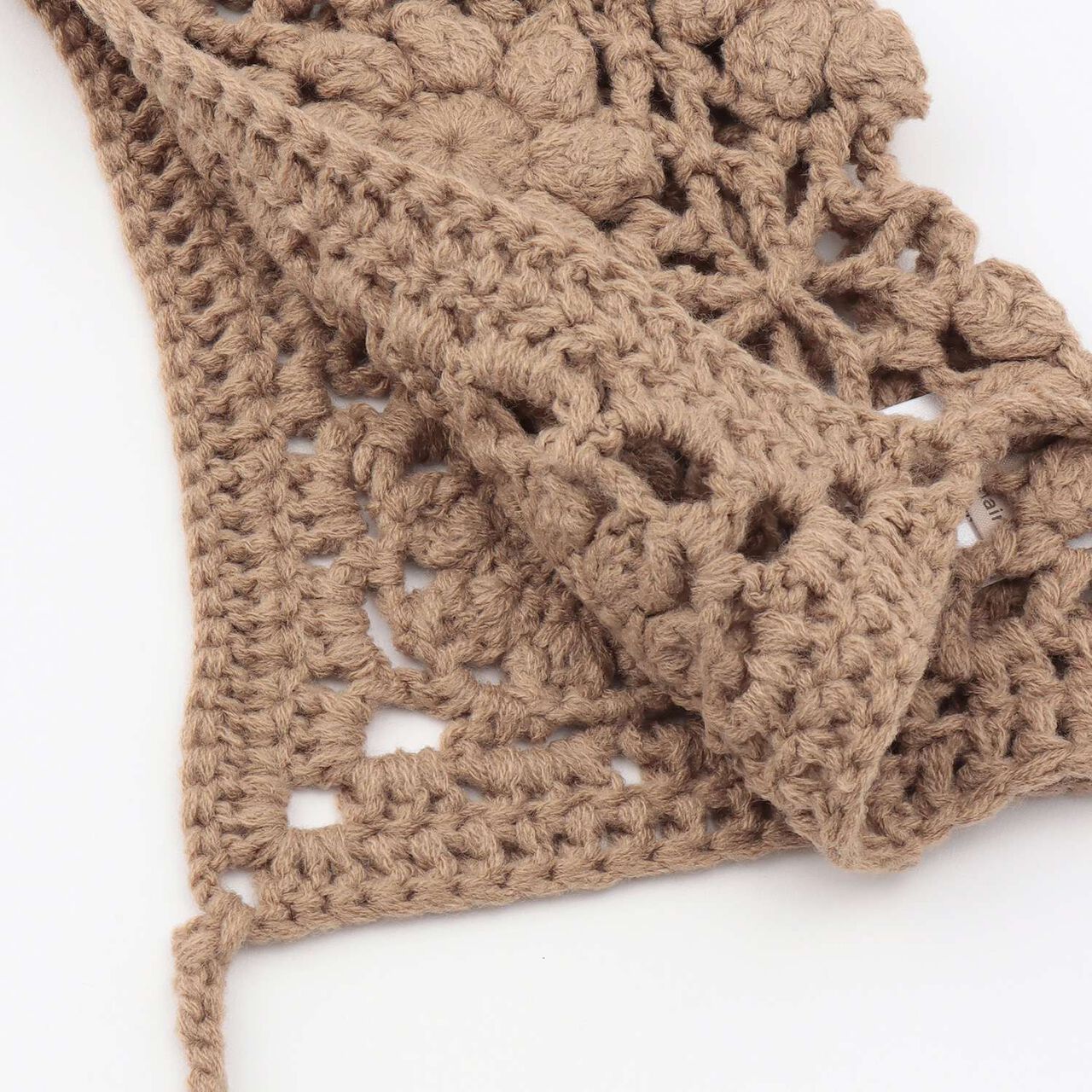 Crochet Bonnet,Mocha tea, large image number 4