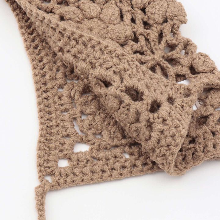 Crochet Bonnet,Mocha tea, medium image number 4