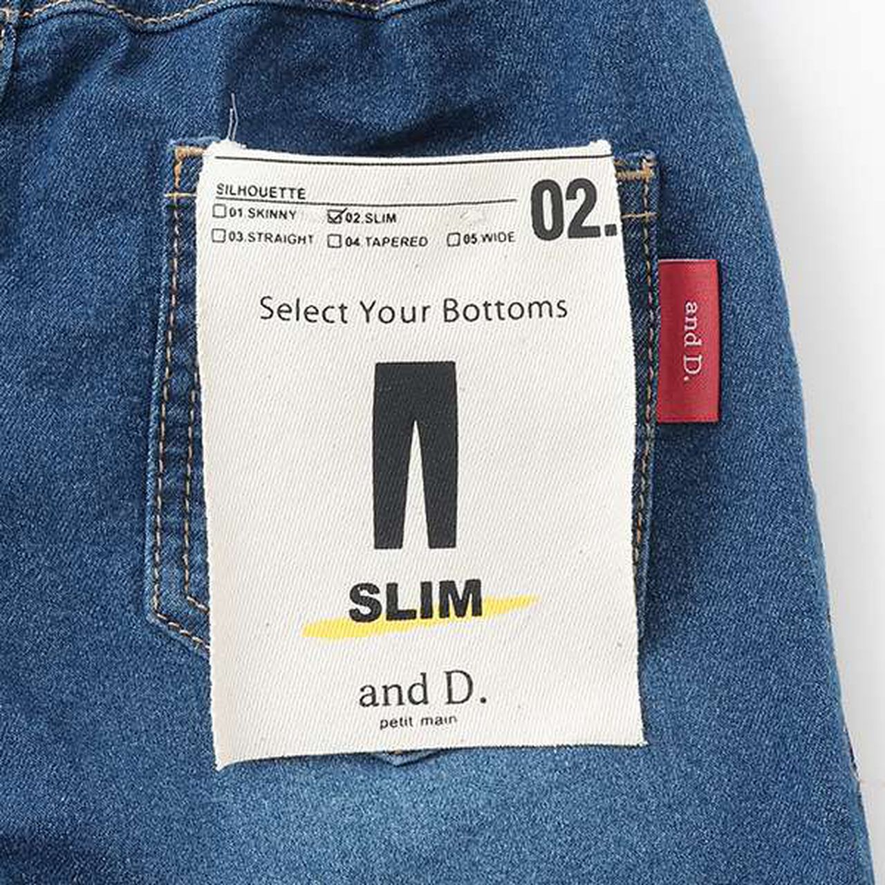 Stretch Denim Slim Pants,Blue, large image number 5