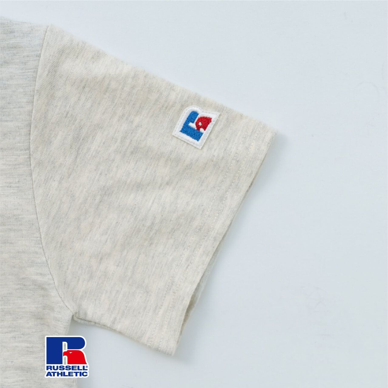 [Russell Athletic] Ringer Short-Sleeve T-Shirt,Milky white, large image number 9