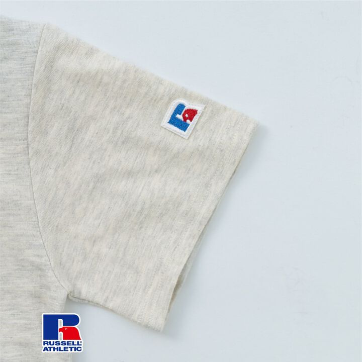 [Russell Athletic] Ringer Short-Sleeve T-Shirt,Milky white, medium image number 9