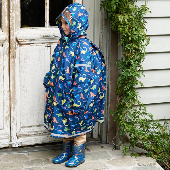 All-Over Pattern Raincoat,Yellow, medium image number 19