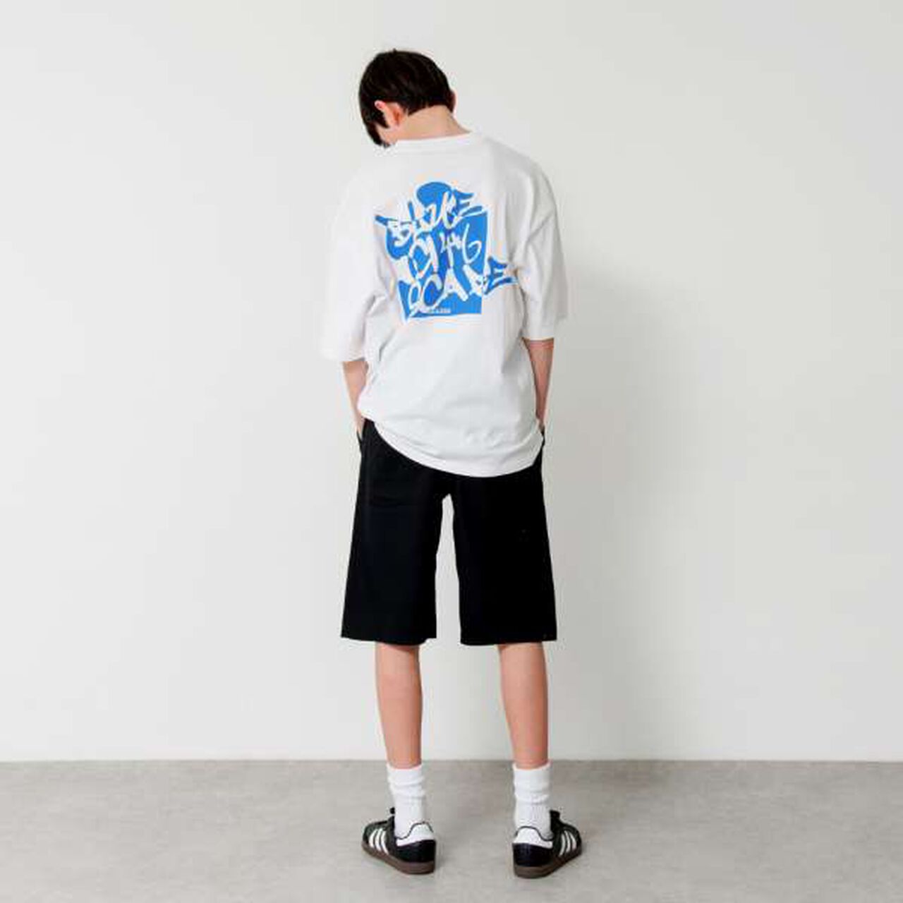 Big Short Sleeve T-Shirt with Puzzle Print,Black, large image number 10