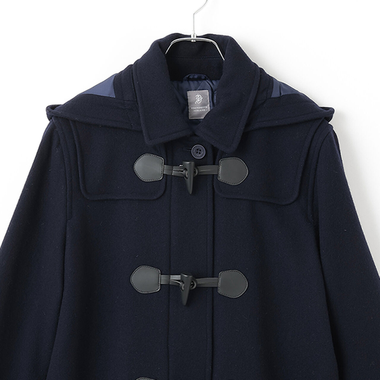 [Graduation Attire] Lightweight Quilted Lined Long Duffle Coat,Navy, large image number 15