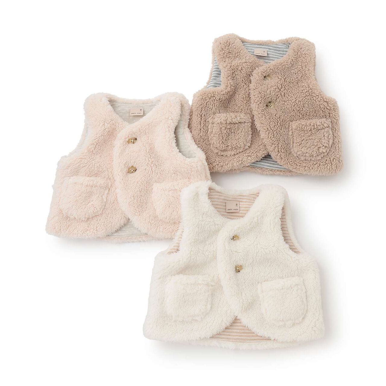 Antibacterial Deodorant Boa Vest,Ivory, large image number 10