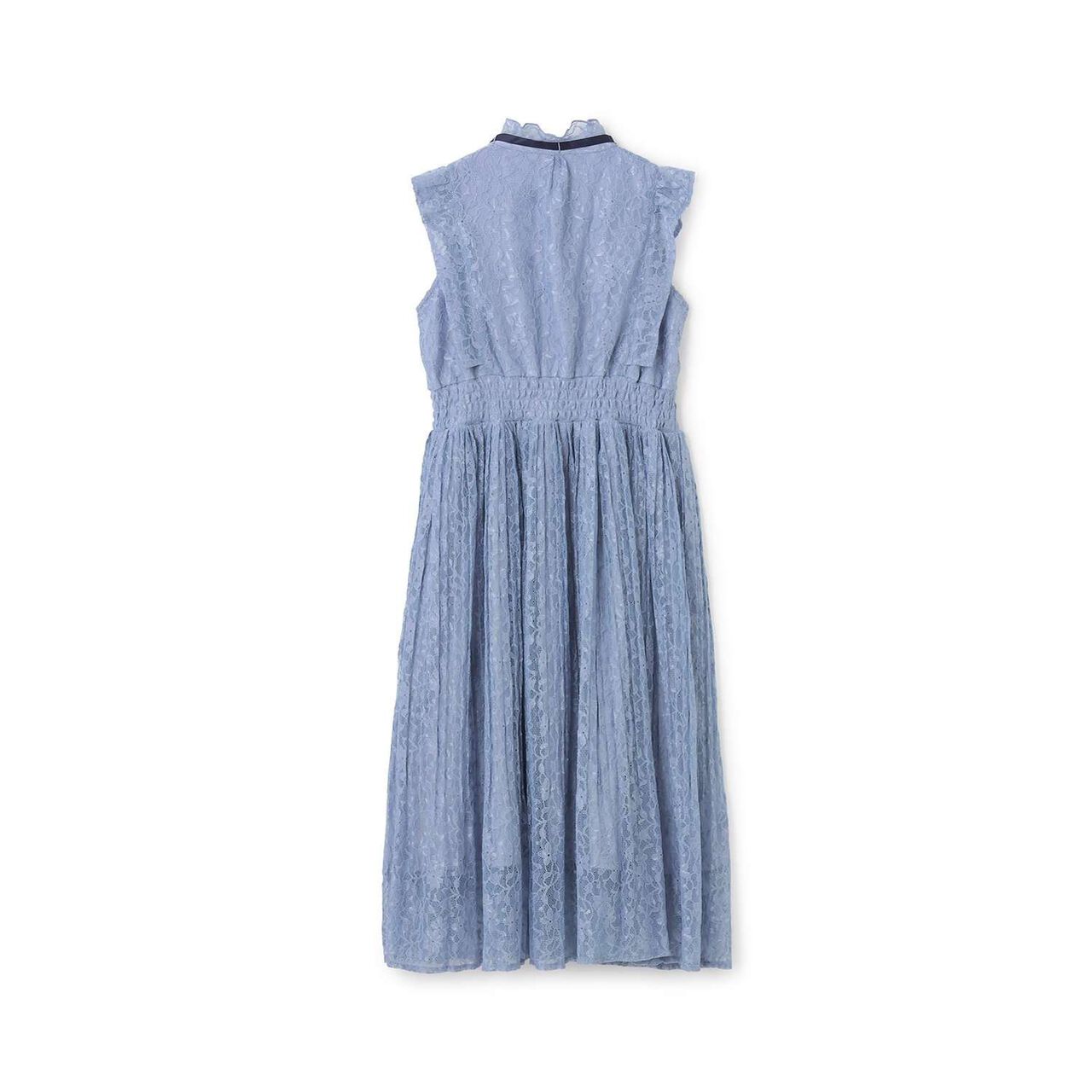 [Restock] Assorted Fabric Pleated One-Piece Dress♪,Light blue, large image number 10