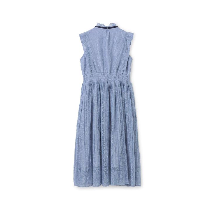 [Restock] Assorted Fabric Pleated One-Piece Dress♪,Light blue, medium image number 10