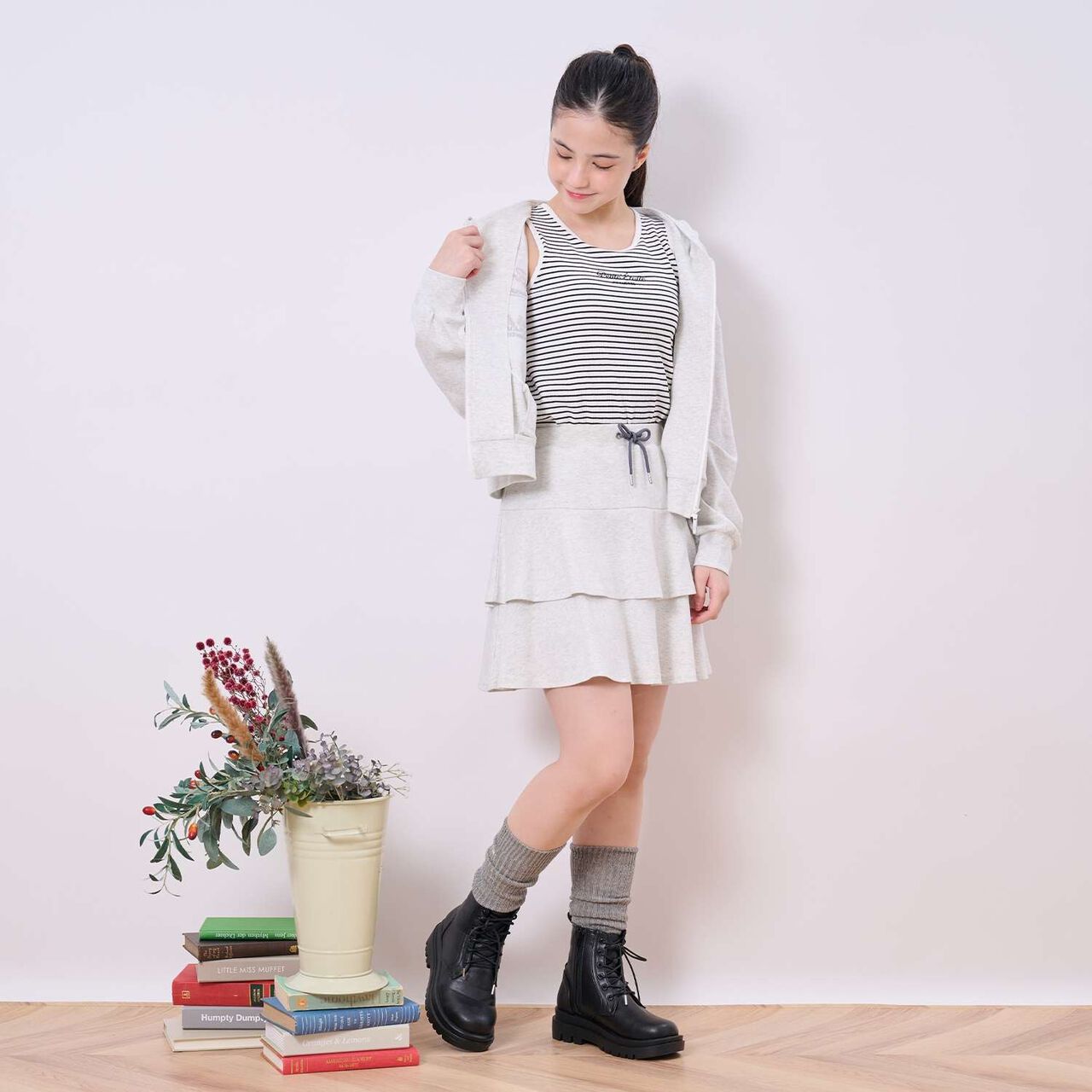 Smooth Logo Parka,Smoke white, large image number 11