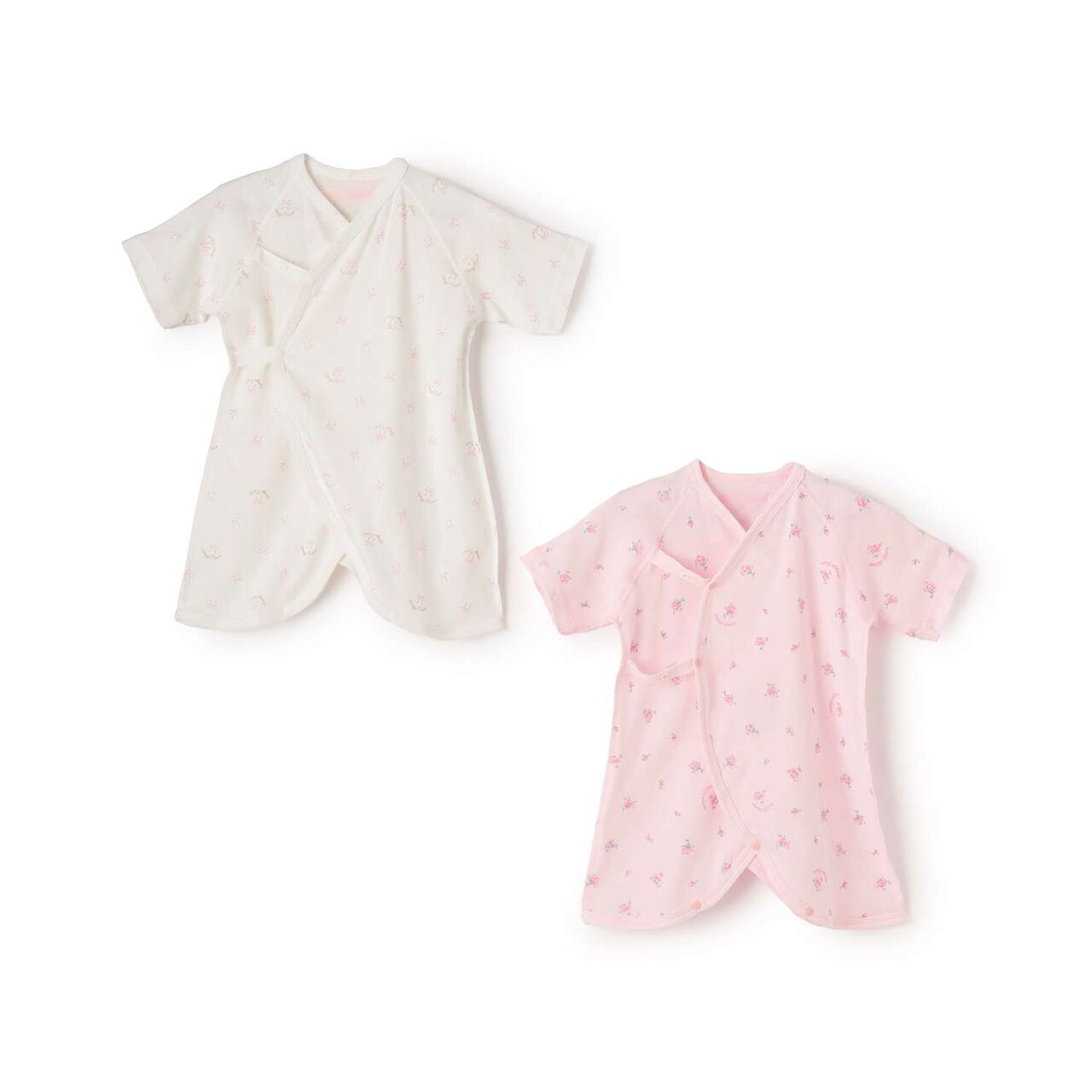 [Web Exclusive] 2-Piece Combination Bodysuit Set,Light pink, large image number 0