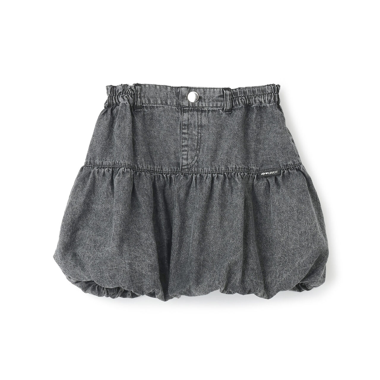 Balloon Tiered Skirt,Blue, large image number 4