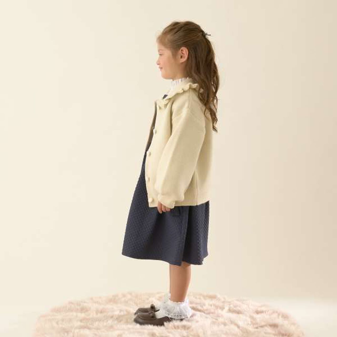 [Occasion] Frill Collar Cardigan,Cream, large image number 12