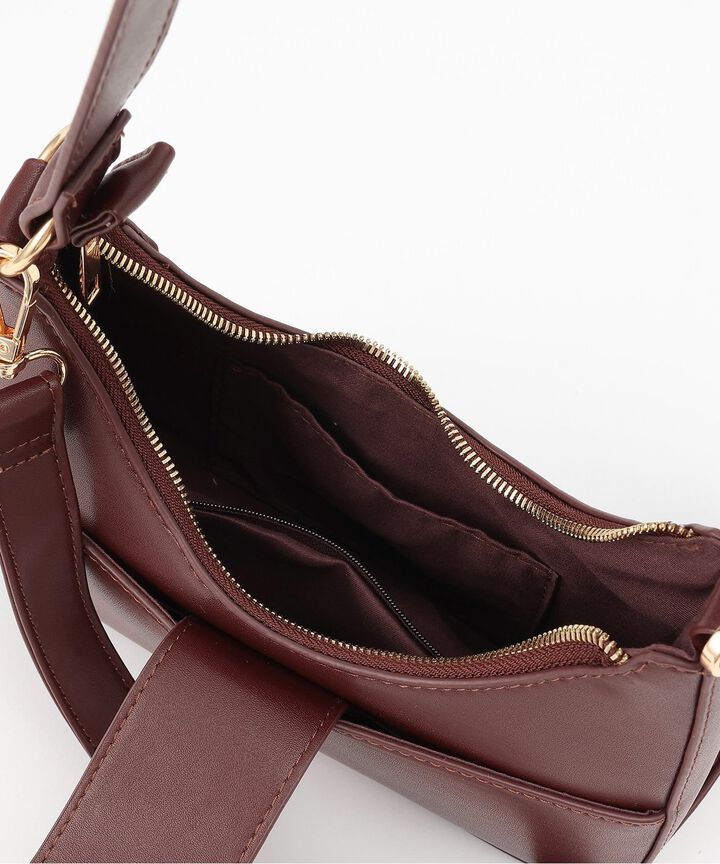 Logo Motif Shoulder Bag [Korean Fashion],Ivory, medium image number 11