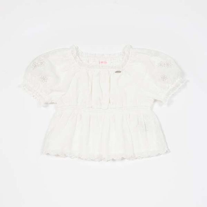 Sheer Blouse,Off white, medium image number 1