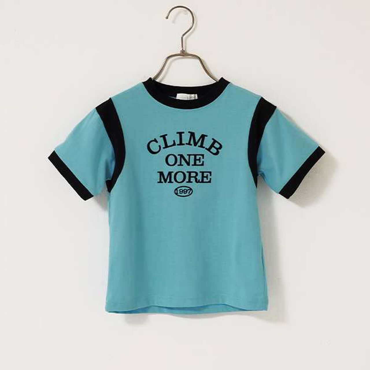 [Kaiteki Tenjiku] Bi-Color Printed T-Shirt,Turquoise, large image number 12