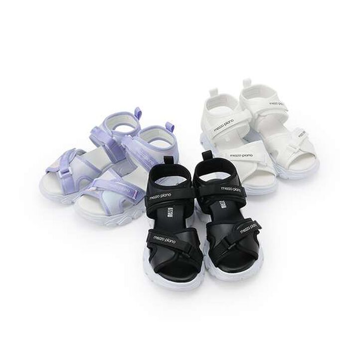 Platform Sports Sandals,White, medium image number 2