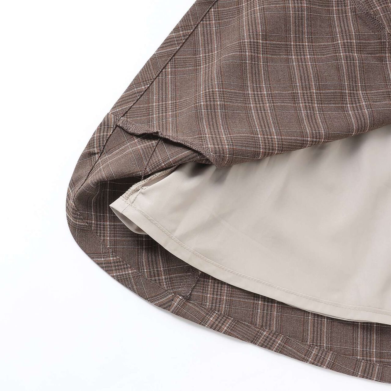 Twin Ribbon Jumper Skirt,Brown, large image number 7