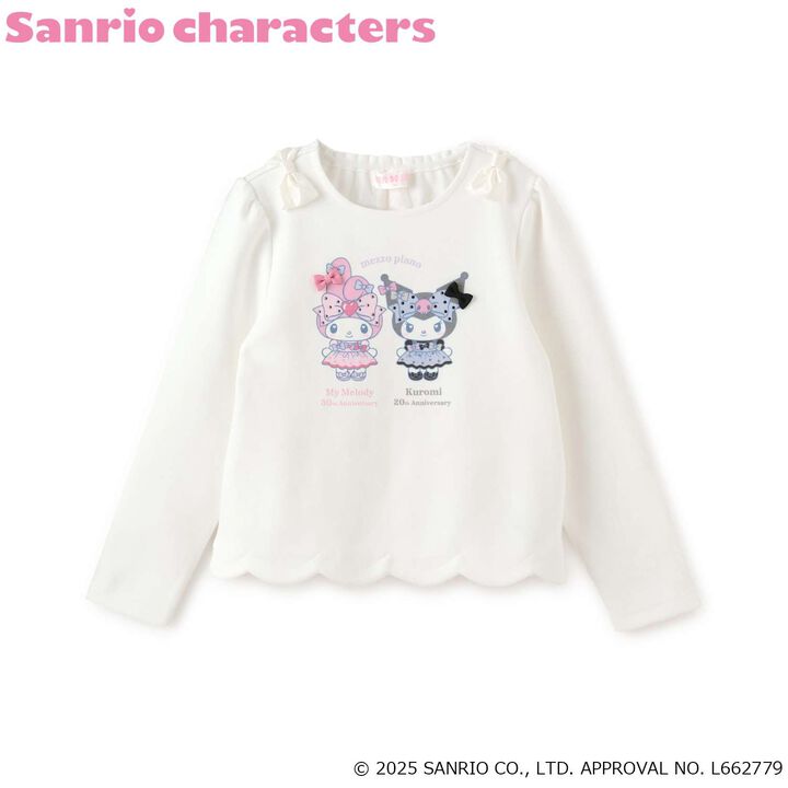 My Melody / Kuromi Web Exclusive Scalloped Hem Sweatshirt,Off white, medium image number 9