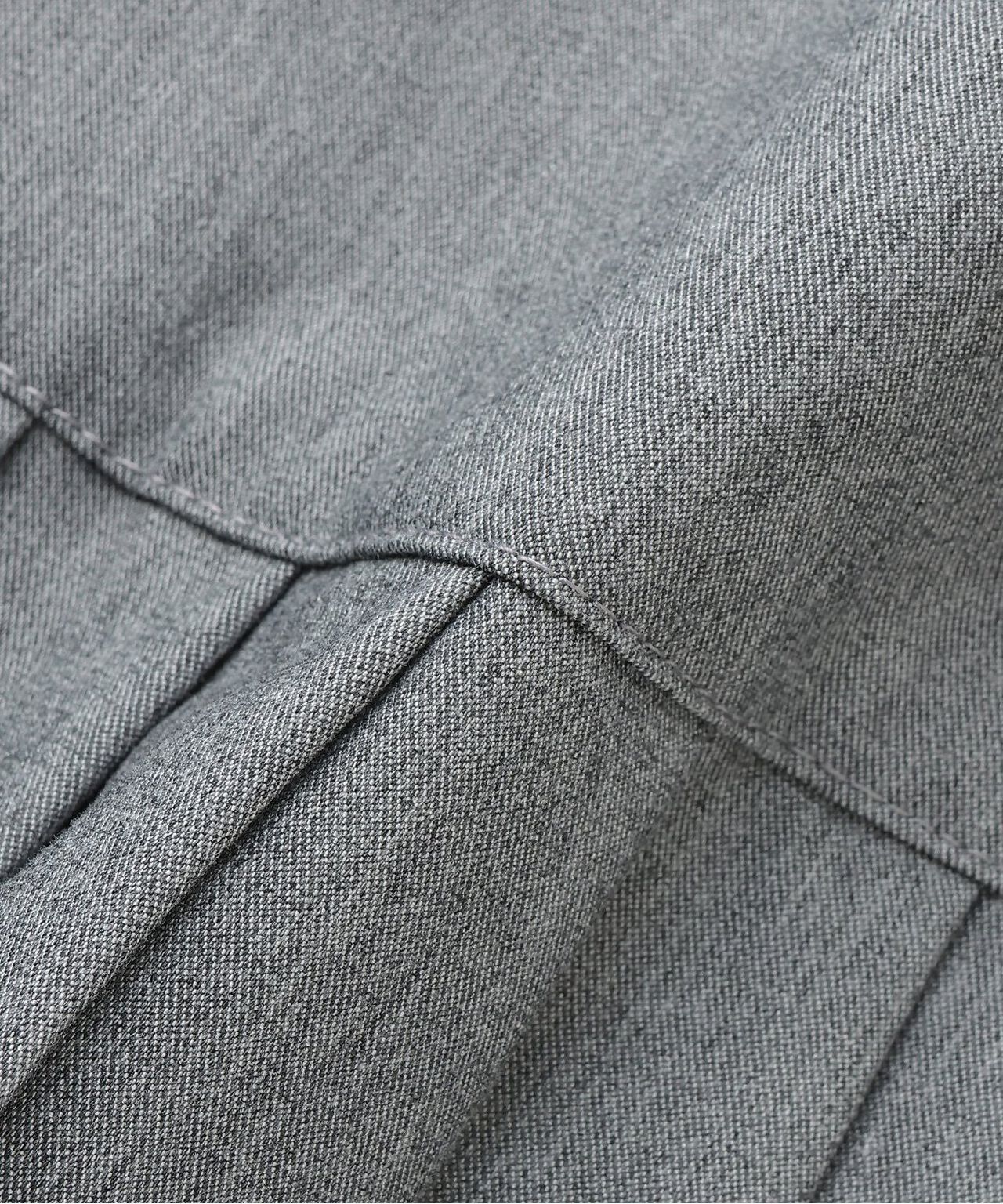 Logo Plate Pleated Skirt [Korean Fashion],Gray, large image number 12