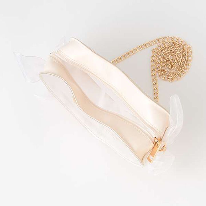 PVC Heart Bag,Off white, medium image number 5