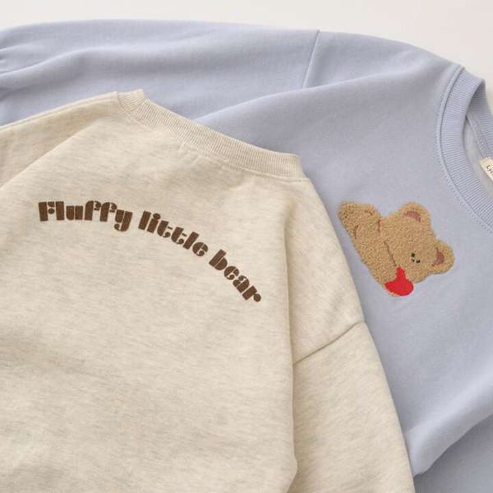 Pilling-Resistant Fleece Sweatshirt,Milky white, medium image number 12